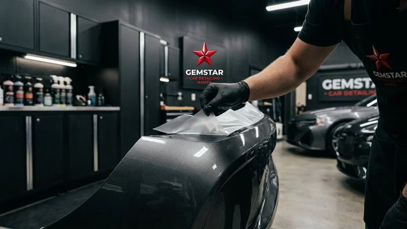 Vehicle with pristine paint protected by PPF