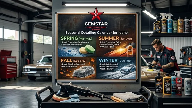 Seasonal car care calendar for Idaho drivers
